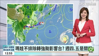 瑪娃不排除轉強颱影響台？　週四.五是關鍵