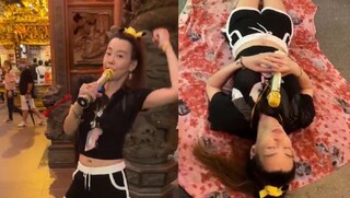 法拉利姐烘爐地大唱《金包銀》廟公狂收投訴電話　網看傻：懲罰土地公？