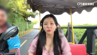 遭台男尾隨伸鹹豬手！　韓女直播主八里騎車全都錄