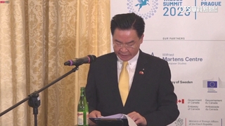 吳釗燮捷克智庫演說　罕見與捷克總統同台