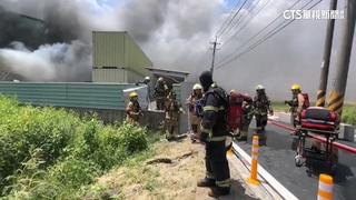 永康電風扇工廠火警　濃煙密布直竄天際