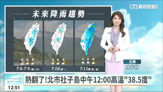 熱翻了！北市社子島中午12：00高溫「38.5度」