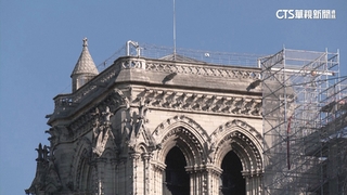 台藝術家朱振南作品贈法　水墨描繪聖母院之美