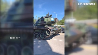 漢光將登場！　金門裝甲車霸氣上街　民眾搶拍
