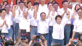 漢子.禿子.燕子經典再現　藍全代會展團結氣勢