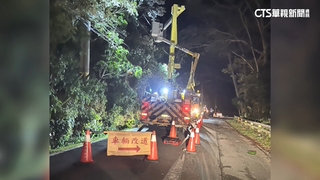 高壓電線遭吹落　屏東牡丹一度停電