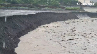 杜蘇芮帶來豪雨　屏東山區溪水暴漲　　居民憂心