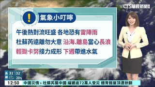 週末全台水氣多！　卡努恐轉中颱.路徑待觀察