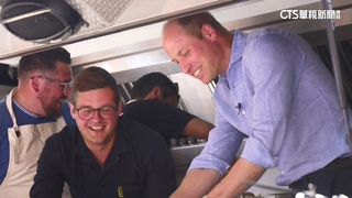 宣揚綠色理念！　英威廉王子街頭推「環保漢堡」