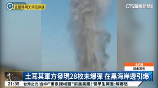 土耳其軍方發現28枚未爆彈　在黑海岸邊引爆