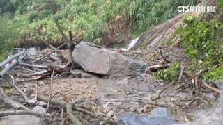 卡努雨襲中台灣　阿里山多處傳泥流落石