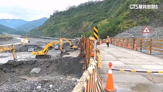 明霸克露橋便道搶通　預計11日開放通行