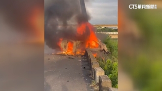 外埔火燒車奪2命！　疑19歲情侶自撞電桿雙亡