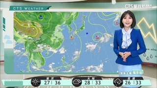 低壓帶影響　天氣不穩定　午後留意短延時強降雨