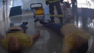 南投縣稅務局二氧化碳外洩　8人緊急送醫