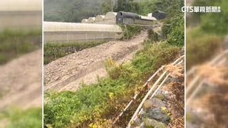 南投東埔溫泉區土石流　道路斷搶修後單線通車
