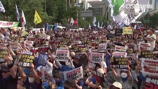 抗議福島核電廠排水　南韓3萬人走上街頭