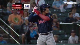 張育成紅襪3A手感燙　跨場連敲5支安打