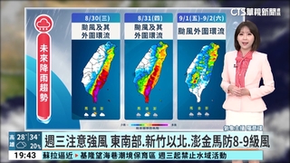 「蘇拉」已達中颱上限　行經路徑海溫偏暖