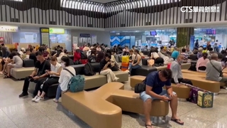 颱風攪局！　金門旅客滯留2晚機場搶位盼返家