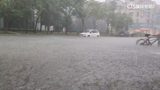 午後強陣雨襲員林　市區大淹水商家生意停擺
