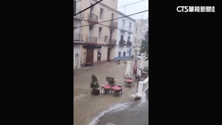 「風暴」襲擊！　西班牙沿海「暴雨」　天降巨大「冰雹」