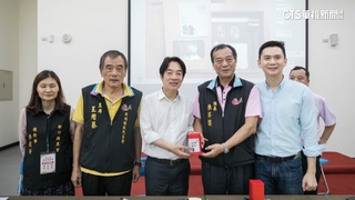 中秋節拚拔樁　賴清德訪新埔農會藍營鎮長陪同