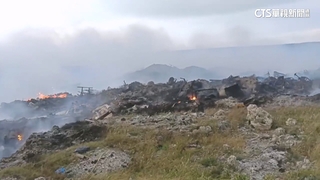 澎湖吉貝垃圾掩埋場火勢燒整夜　消防跨海搶救