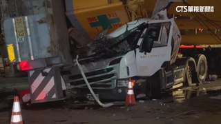 桃捷綠線工安意外　吊車翻覆壓2車共3駕駛輕傷