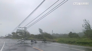 恐怖「小犬」肆虐！　屏東電桿倒整排.鐵皮屋掀飛