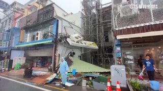 颱風小犬肆虐　墾丁大街不敵強風滿目瘡痍