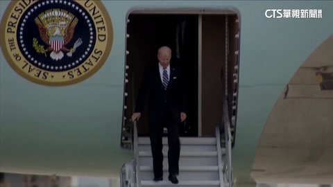 拜登抵達以色列 以國總統.總理納坦雅胡接機
