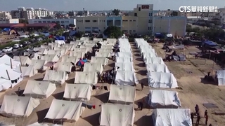 「擠帳篷」躲空襲　加薩巴勒斯坦人被迫往南逃