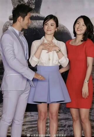 章子怡曾同框「黃曉明、宋慧喬」 微博熱搜：這張圖叫離婚