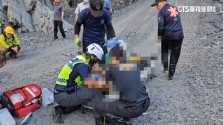 空拍機沒電掉落.冒險撿拾　台電工程人員墜溪谷亡