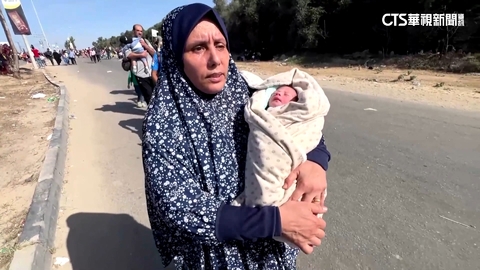 出生6小時希法醫院遭襲 加薩祖母抱女嬰逃難