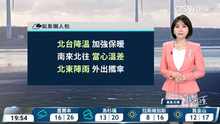 東北季風影響　北東轉濕涼