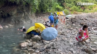 芃芃野溪溫泉太夯！　居民怨「垃圾.噪音」封路抗議