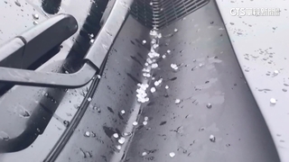 武嶺下冰霰「持續3分鐘」　不畏4度低溫民眾嗨翻