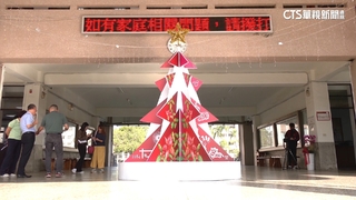 校方花7萬買珍珠板耶誕樹　雄女學生難接受