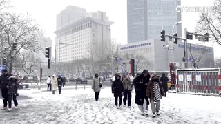 暴雪襲華北　北京中小學停課　54條路段封閉