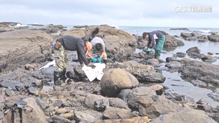 宜蘭頭城大里海岸驚見油污　疑輪船排廢油