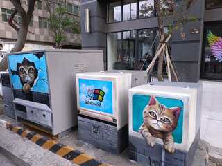 台中街頭變電箱彩繪超吸睛　千名網友按讚喊：超可愛！