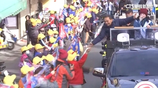 藍綠嘉義拚場！　侯車隊掃街.賴拼競選標語