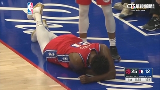 大帝Embiid首節扭傷腳續戰　連14場單場30分以上