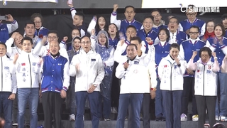 藍大選唯一凱道造勢　侯.趙.馬.朱.韓齊喊政黨輪替
