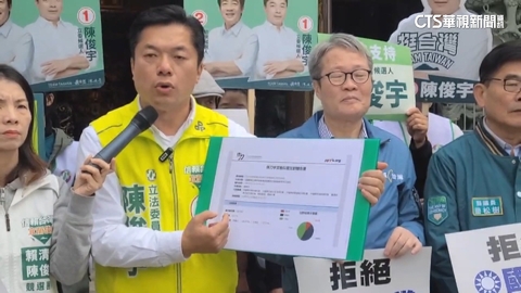 陳俊宇參拜頭城協天宮 遇無黨籍林錦坤「踢館」