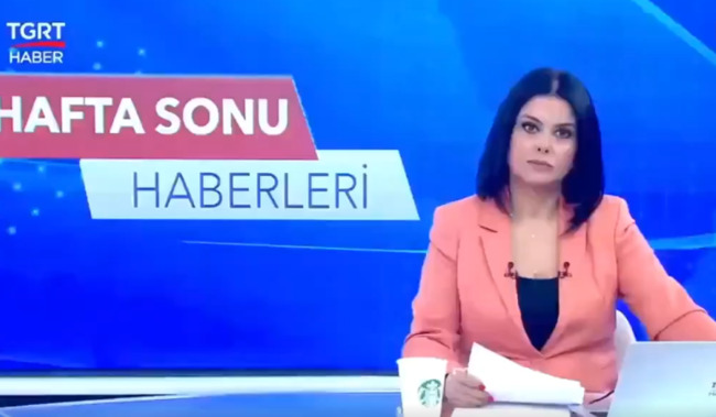 女主播報新聞旁擺「星巴克」　慘遭土耳其電視台開除 | 華視新聞