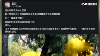 男童疑持利器校門外揮舞　目擊家長嚇壞　警：加強巡邏