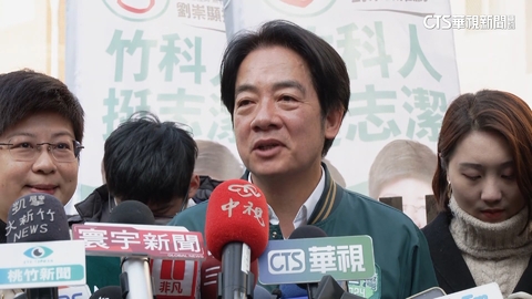 賴清德竹市車掃.拜廟 超高人氣現場擠爆